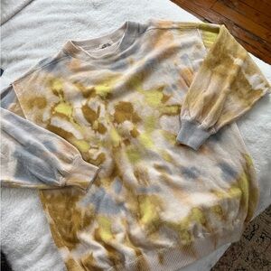 Free People We The Free Cosmos Tie Dye Oversized Pullover Size Small